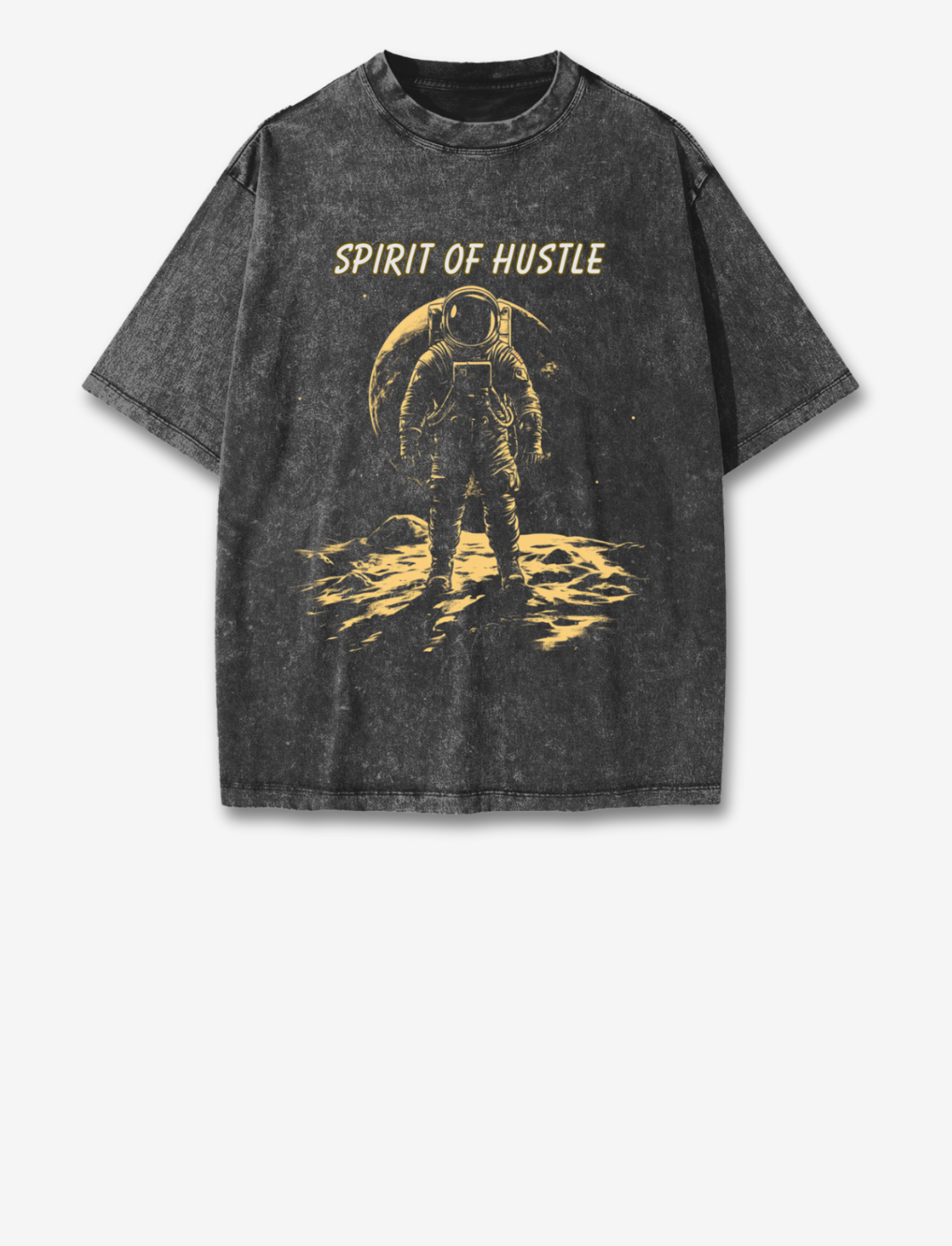American Vintage Waxed Cotton T-Shirt Spirit of hustle
