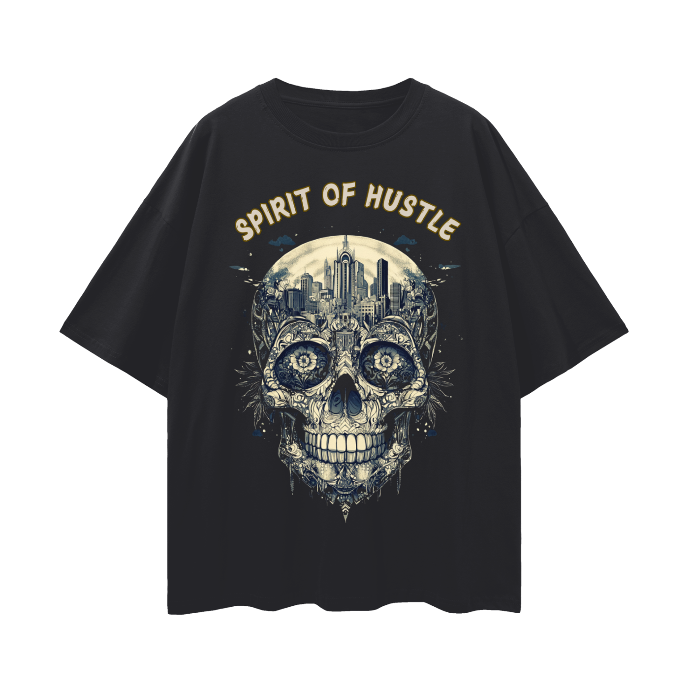 Lost City Skull Spirit Of Hustle Oversize Tee