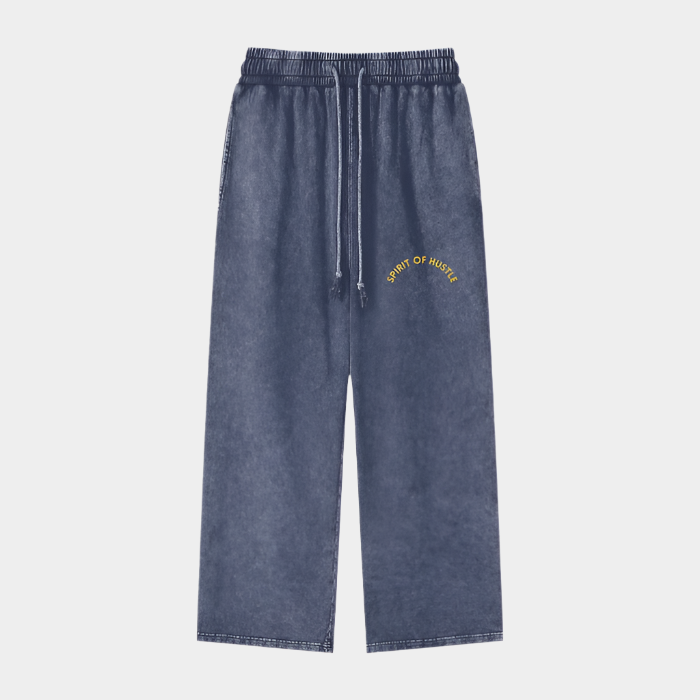 Unisex Straight Leg Denim Style Pants - SPIRIT OF HUSTLE