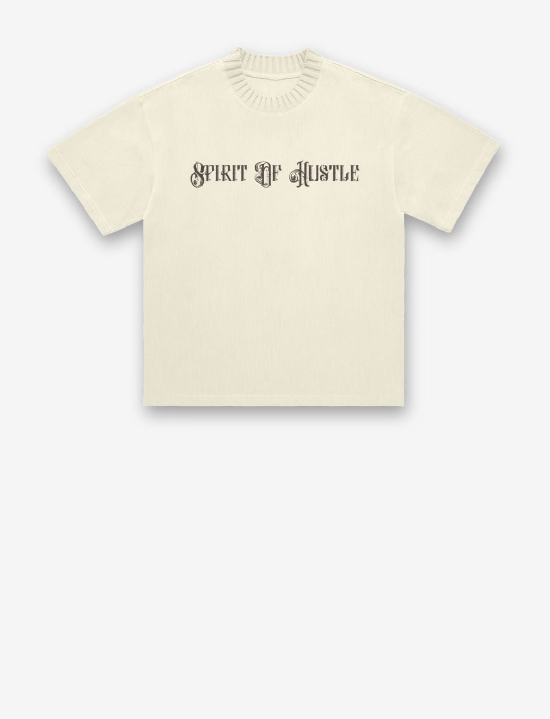 Classic Knitted Round Neck T-Shirt -Spirit Of hustle