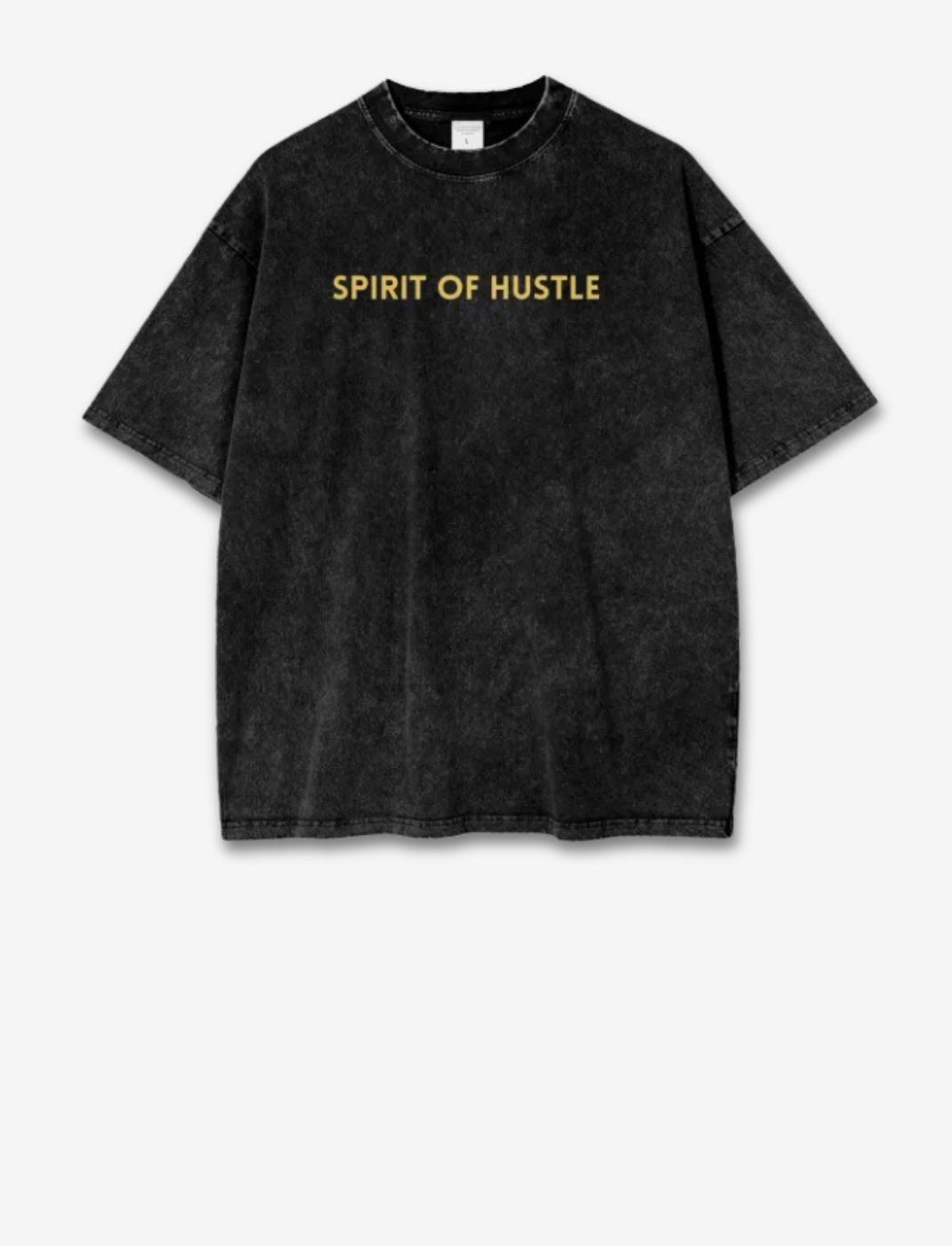 Unisex Acid Wash T-Shirt - 250 GSM Cotton - SPIRIT OF HUSTLE